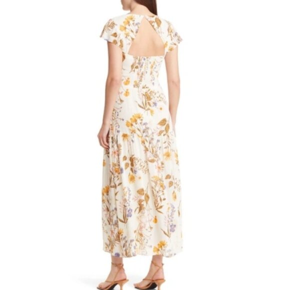 NEW Reformation Myah Floral-Printed Maxi Dress Size 8 #1643 - Picture 2 of 10